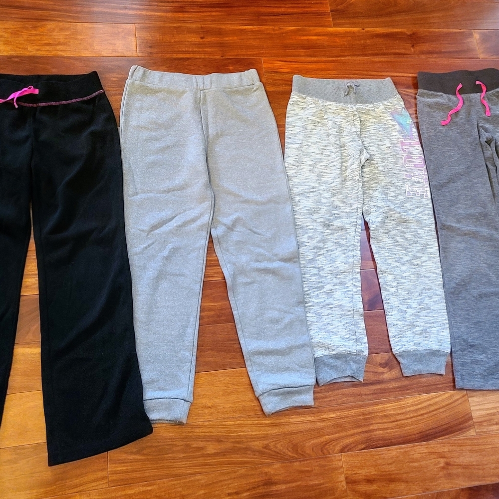 Lot / Bundle of 4 Comfy Cozy Pants, Size 7/8 Kids